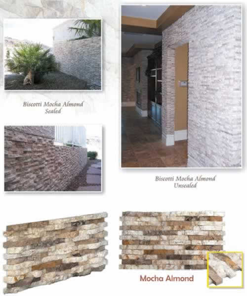 Mocha Almond Biscotti Stone Veneer Las Vegas USA