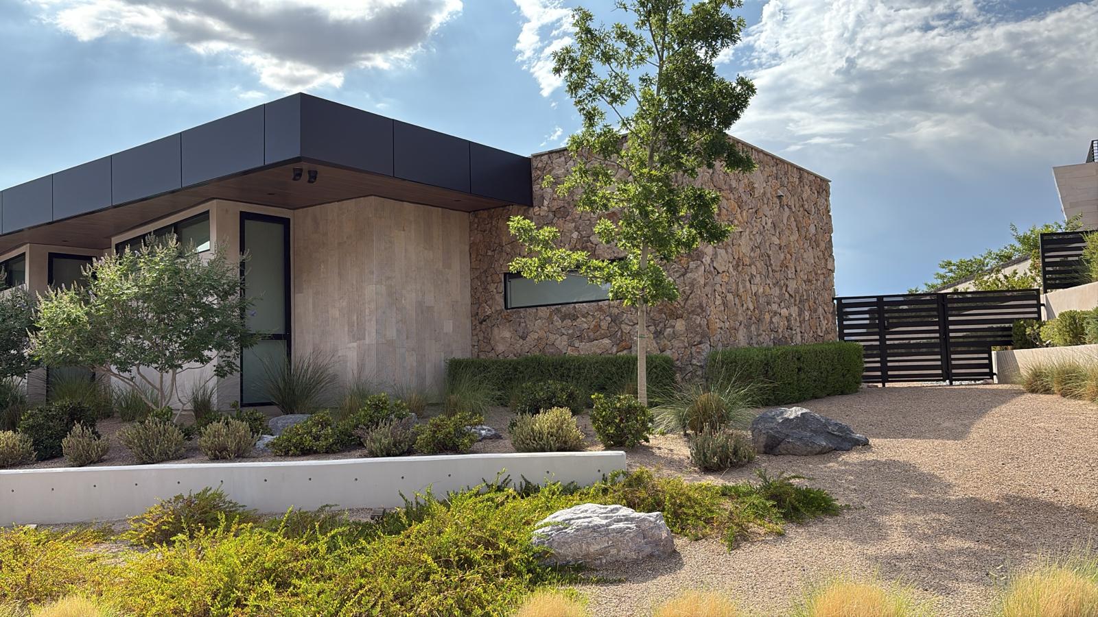 Natural stone landscape project