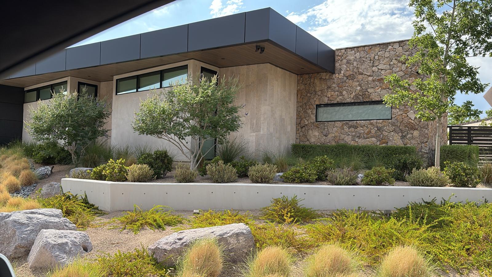 Natural stone landscape project