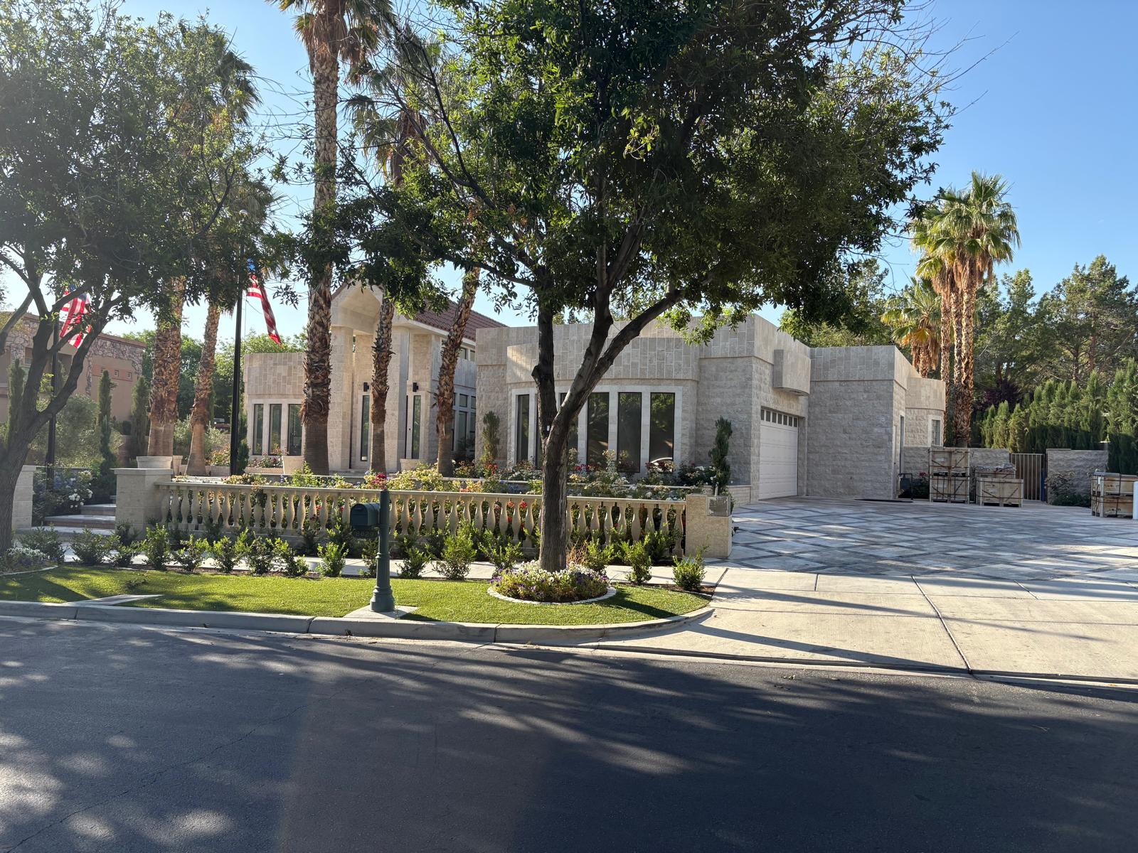 Natural stone landscape project