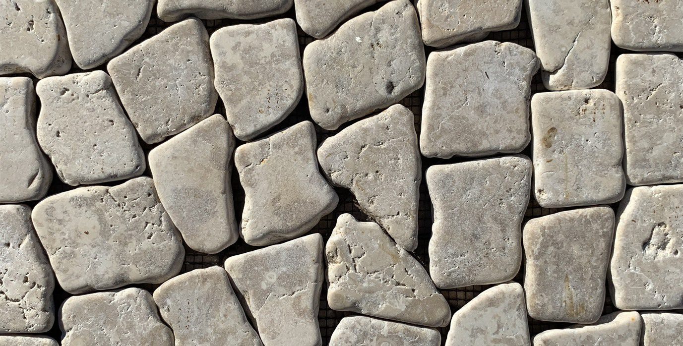 Natural stone mosaic for landscaping and pools in Baltic